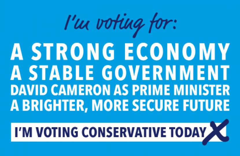 Vote Conservative today